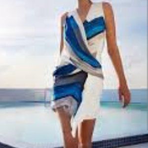 Helmut Lang asymmetrical dress Silk